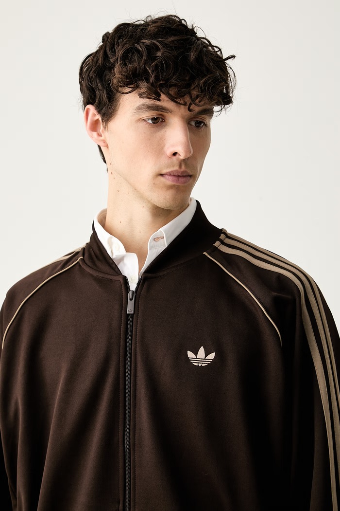 adidas Originals bluza rozpinana męska Adicolor Classics Loose brązowy KS4957