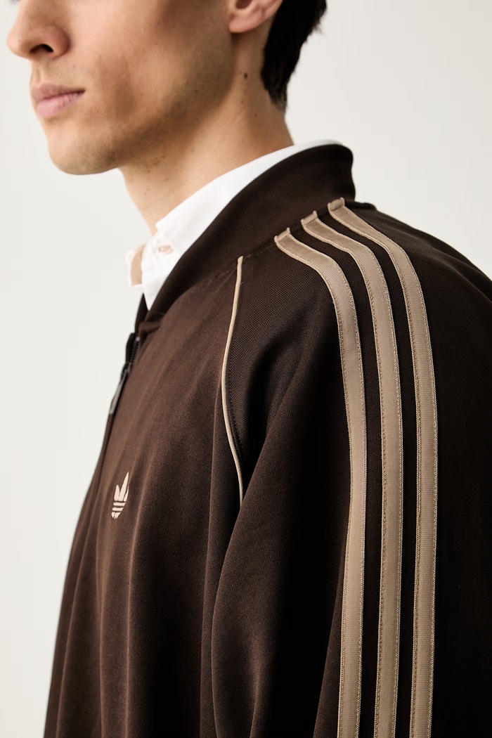 adidas Originals bluza rozpinana męska Adicolor Classics Loose KS4957 brązowy