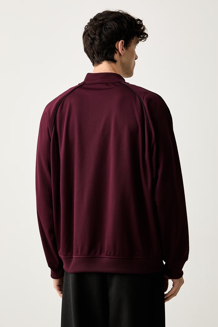 Odzież adidas Originals bluza rozpinana męska SST Adicolor Classic Mesh KR1372 bordowy