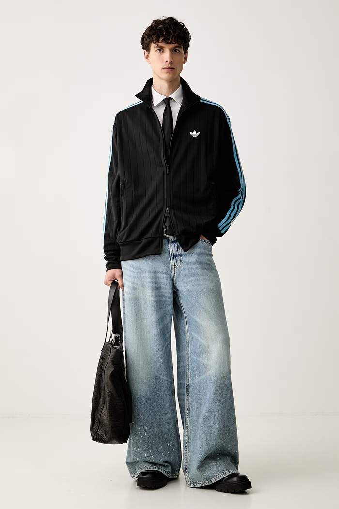 adidas Originals bluza rozpinana Firebird Drop Needle KE4130 czarny AW26