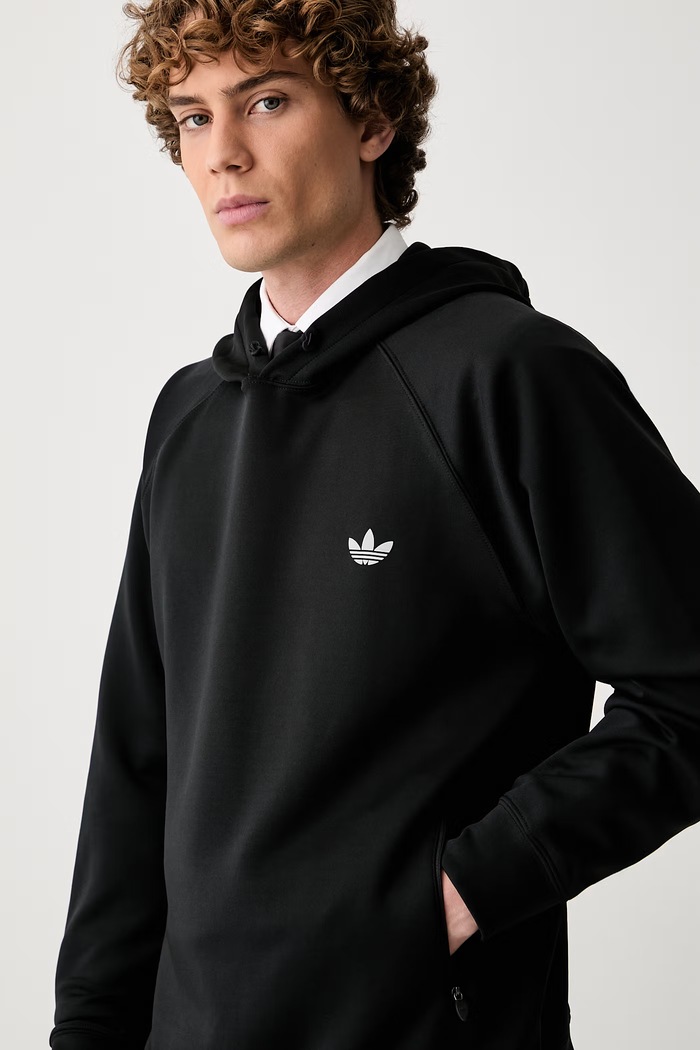 Dukserica sa kapuljačom za muškarce Trefoil Essentials Spacer adidas Originals KZ2004 crna