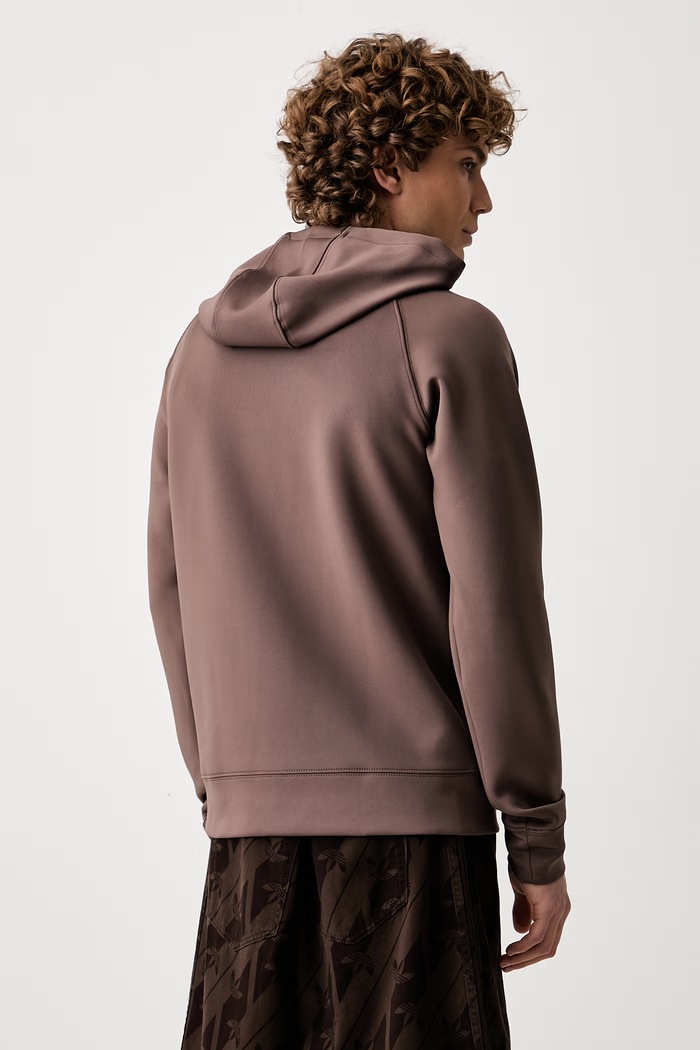Oblačila adidas Originals pulover s kapuco moški Trefoil Essentials Spacer KX9090 rjava