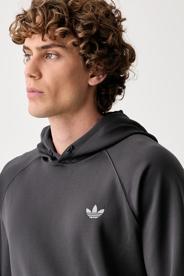adidas Originals bluza z kapturem męska Trefoil Essentials Spacer szary KW7668