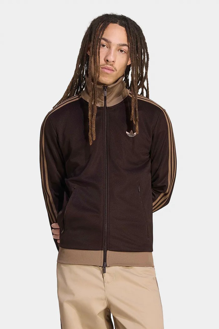 adidas Originals Bluza rozpinana męska Beckenbauer brązowy KT5042