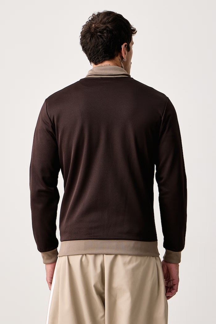 Odzież adidas Originals Bluza rozpinana męska Beckenbauer KT5042 brązowy