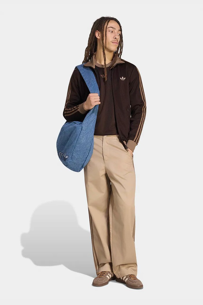 Odzież adidas Originals Bluza rozpinana męska Beckenbauer KT5042 brązowy