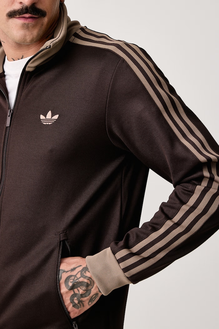 Bluza rozpinana męska Beckenbauer adidas Originals KT5042 brązowy