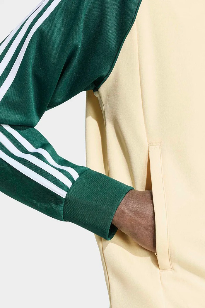 Dukserica na zakopčavanje za muškarce s pamukom adidas Originals KT5038 bež
