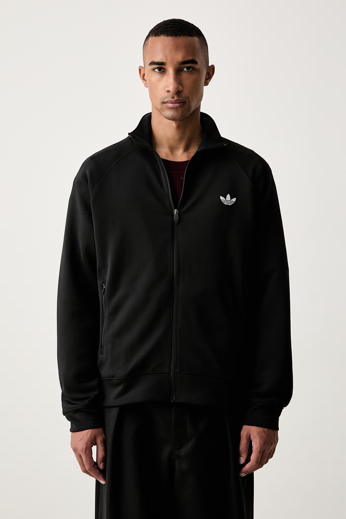adidas Originals кофта на застёжке для мужчин Trefoil Essentials Spacer чёрный KT4634