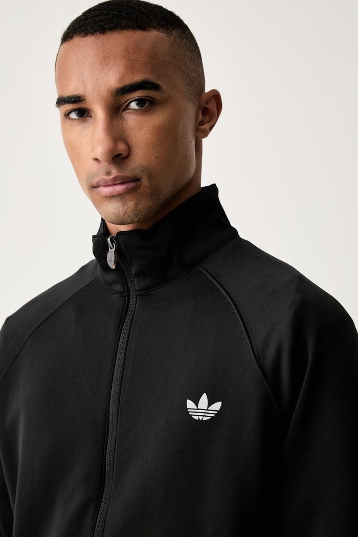 adidas Originals кофта на застёжке для мужчин Trefoil Essentials Spacer чёрный KT4634