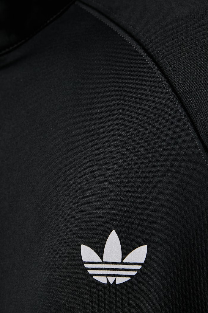 adidas Originals кофта на застёжке для мужчин Trefoil Essentials Spacer KT4634 чёрный