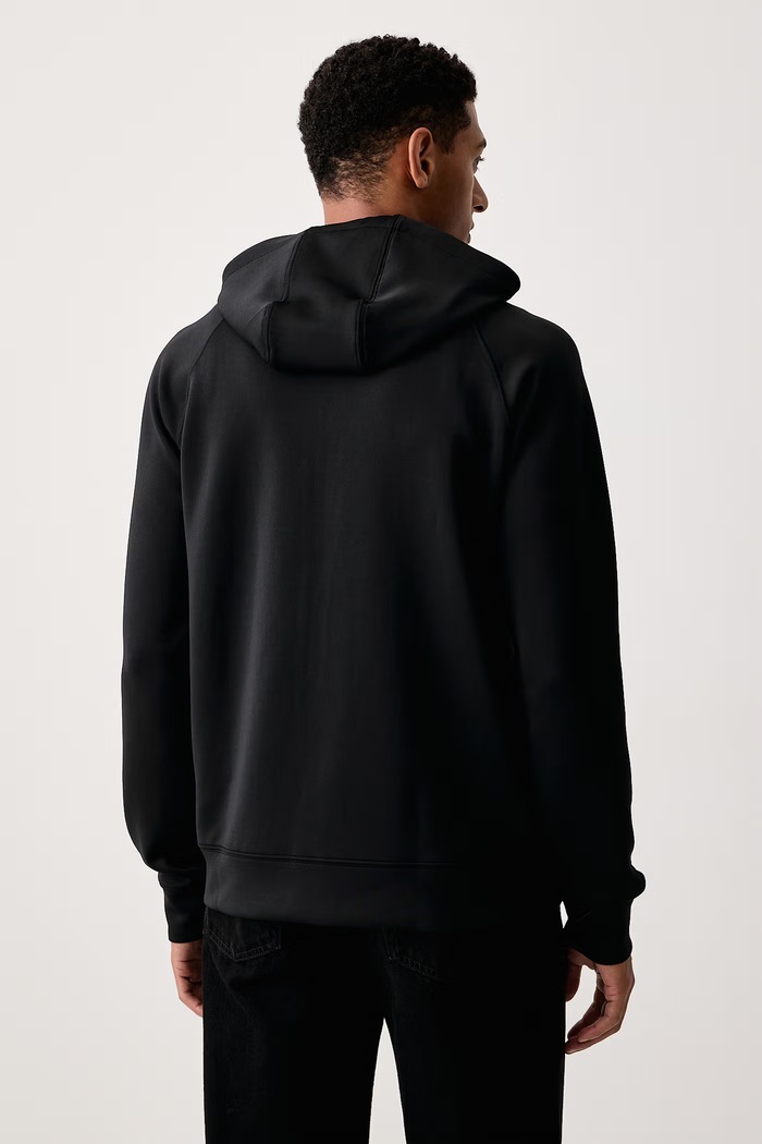 Oblečenie adidas Originals Mikina na zips s kapucňou pánska Trefoil Essentials Spacer KT4620 čierna