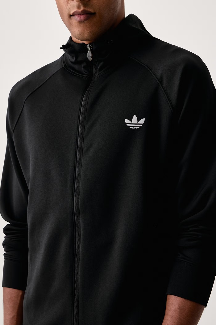 Mikina na zips s kapucňou pánska Trefoil Essentials Spacer adidas Originals KT4620 čierna
