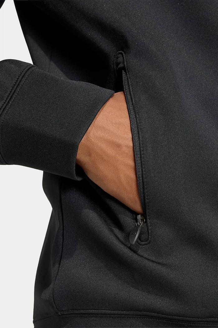 Суичър с цип и качулка мъжки Trefoil Essentials Spacer adidas Originals черен KT4620