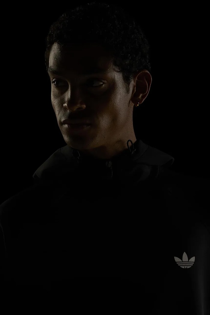 adidas Originals Μπλούζα με κουκούλα και κουμπιά ανδρική Trefoil Essentials Spacer KT4620