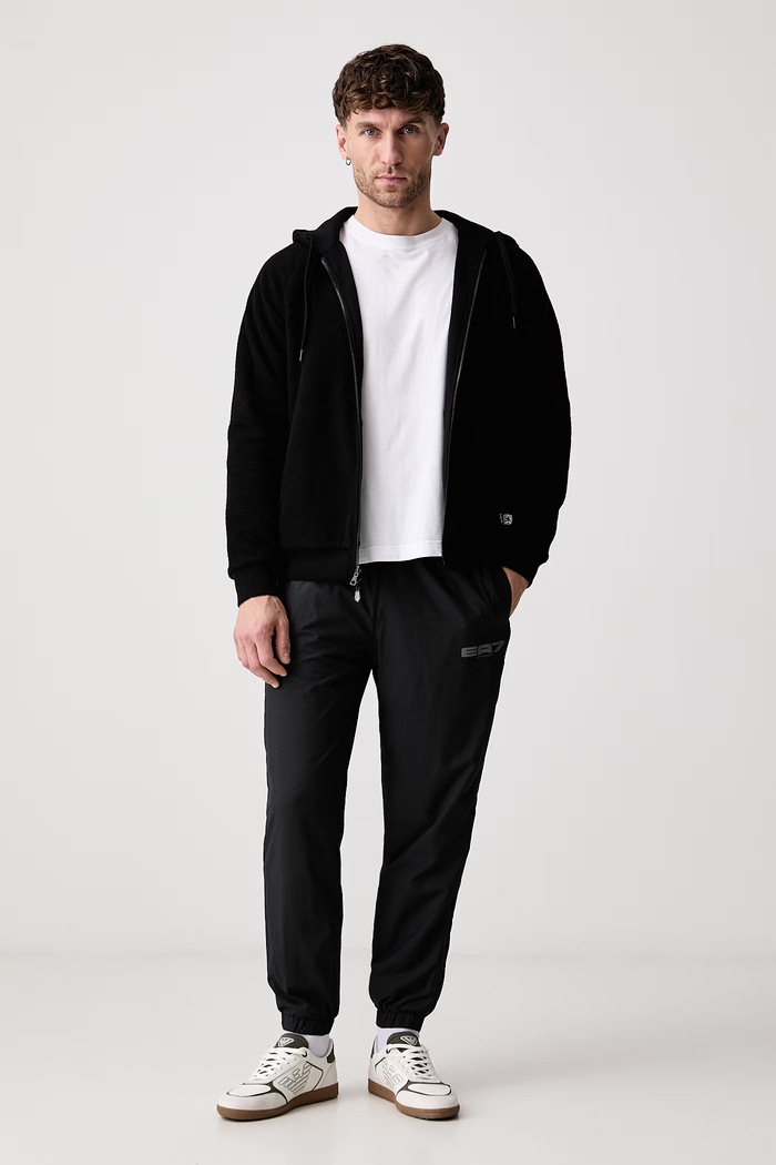 Odzież EA7 Emporio Armani Bluza dwustronna męska z bawełną AF27178.7M002214 czarny