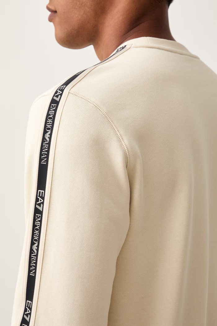 EA7 Emporio Armani bluza męska z bawełną AF10377.7M002195 beżowy