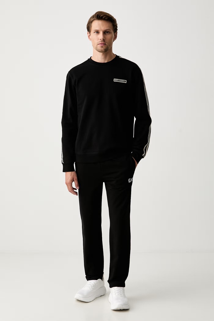 EA7 Emporio Armani bluza męska z bawełną AF10377.7M002195 czarny AW26