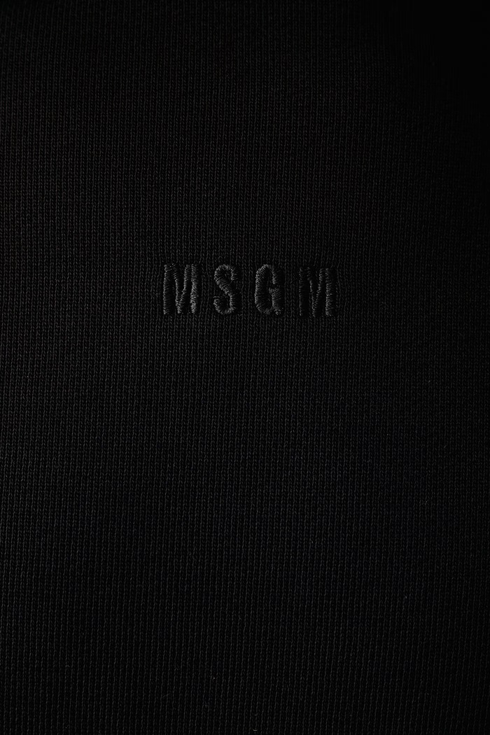 Dukserica sa kapuljačom za muškarce od pamuka MSGM crna 4140MM116SE.267599