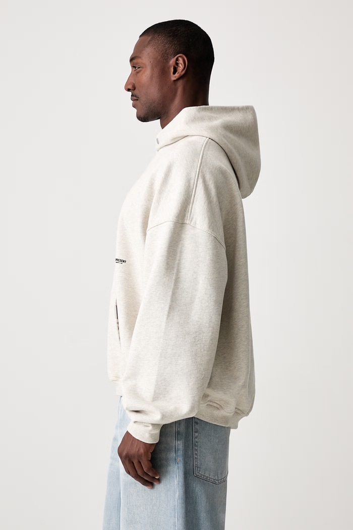 Represent bluza z kapturem bawełniana męska szary OCM100041