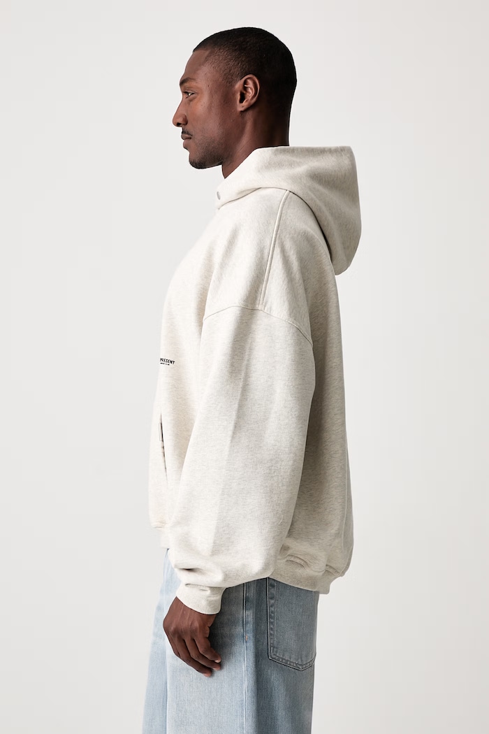Represent bluza z kapturem bawełniana męska szary OCM100041