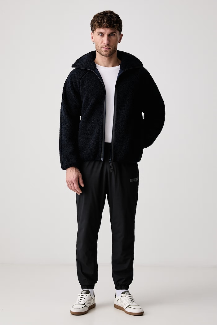 EA7 Emporio Armani Bluza rozpinana z kapturem męska AF29385.7M002825 granatowy AW26