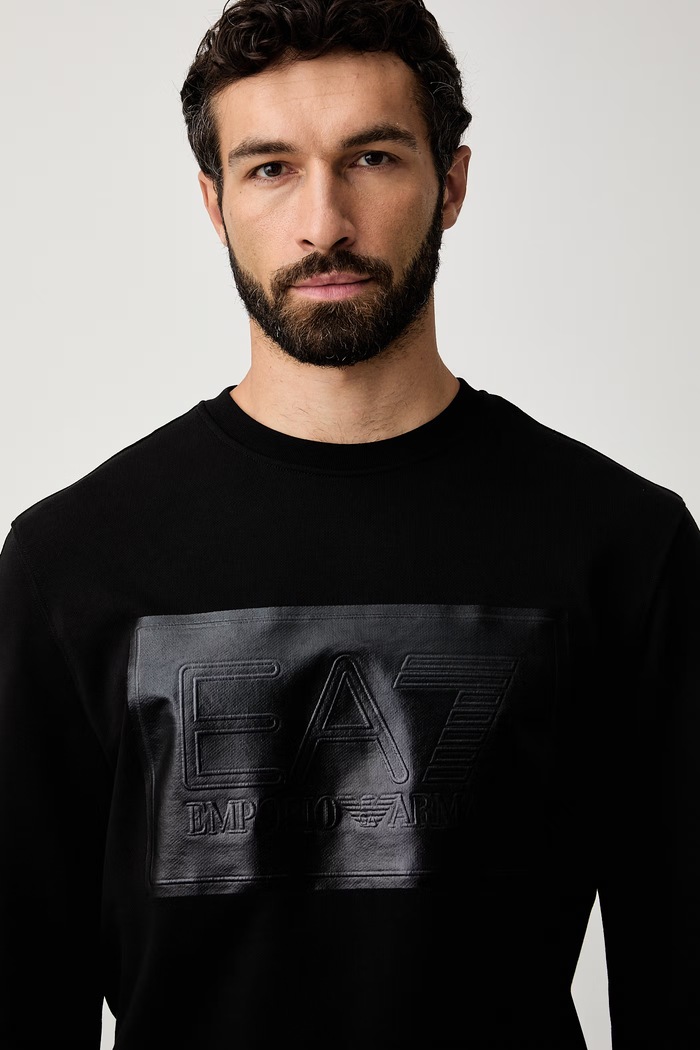 EA7 Emporio Armani bluza męska bawełniana czarny AF27201.7M002108