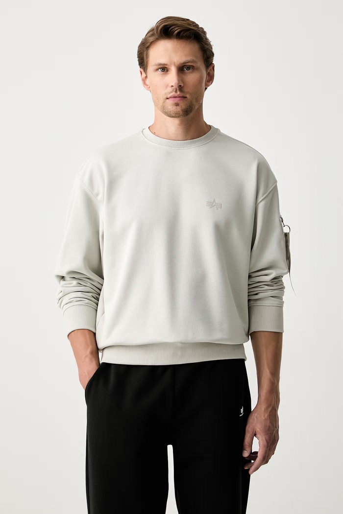 Alpha Industries bluza męska z bawełną DTM Mid beżowy 268303