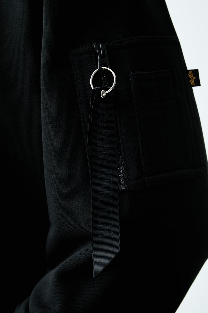 Alpha Industries bluza męska z bawełną DTM Mid 268303 czarny