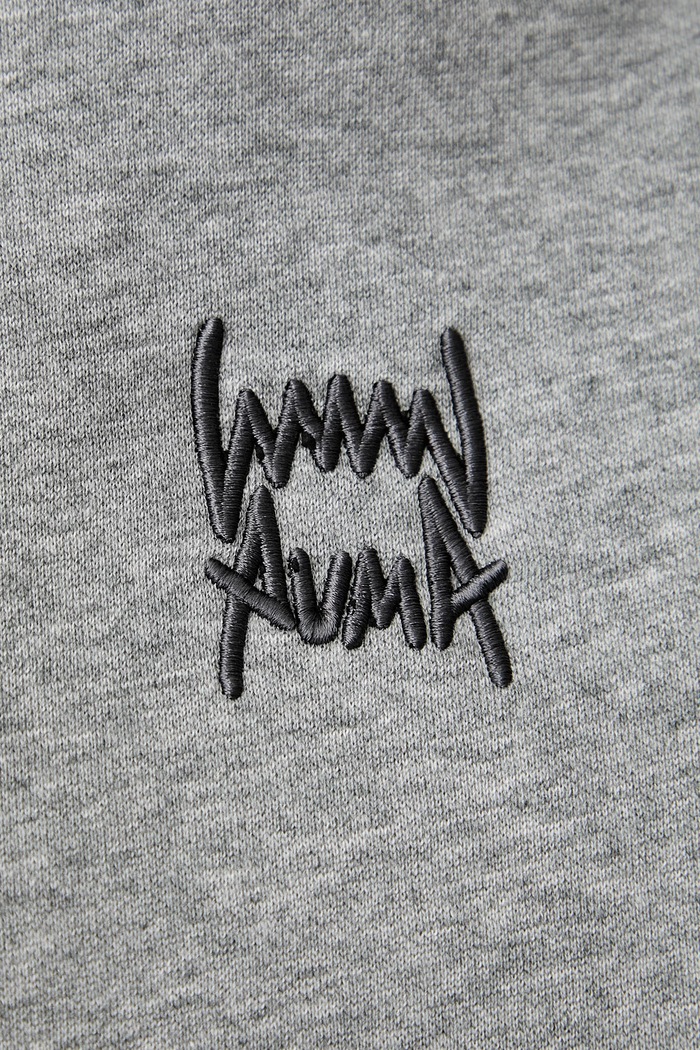 Puma кофта с капюшоном мужская хлопковая FUNDAMENTALS 694546 серый