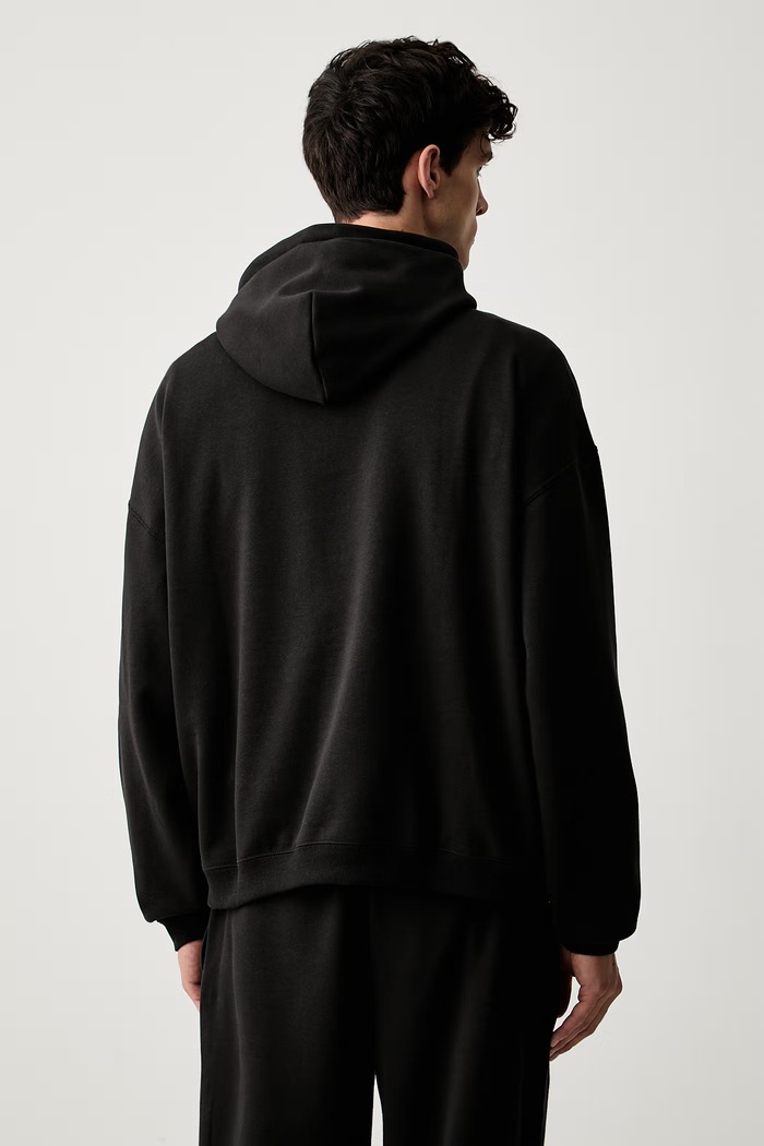 Odzież Puma bluza z kapturem męska z bawełną FUNDAMENTALS 694546 czarny