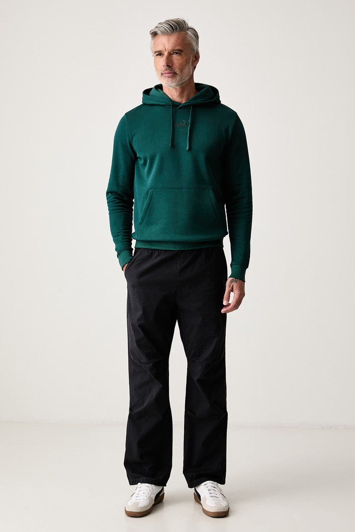 Puma Bluza z kapturem męska z bawełną Essentials 692914.M zielony AW26
