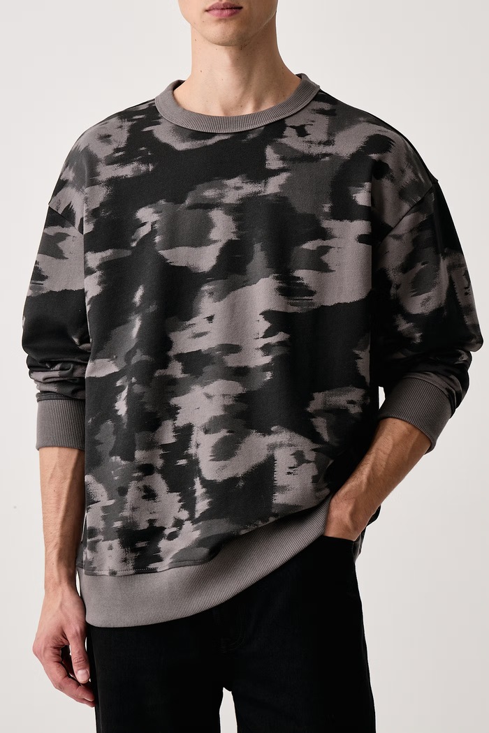 Μπλούζα ανδρική βαμβακερή Motion camo r G-Star D30055.D325 γκρί