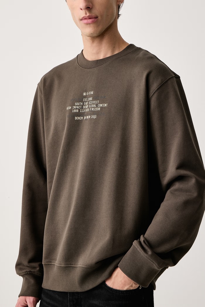 Bluza męska bawełniana Multi text r G-Star D30050.D257 zielony