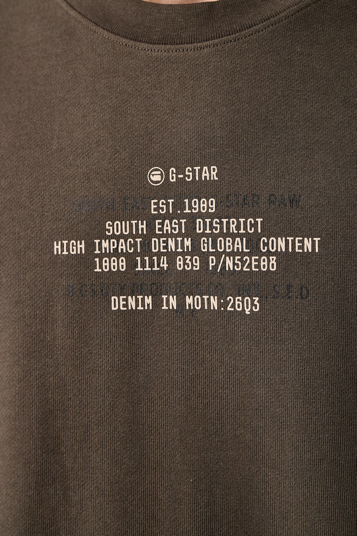 Bluza męska bawełniana Multi text r G-Star zielony D30050.D257