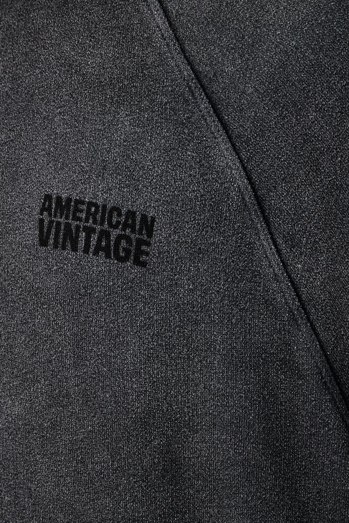 Bluza z kapturem męska bawełniana American Vintage szary MJIT03B