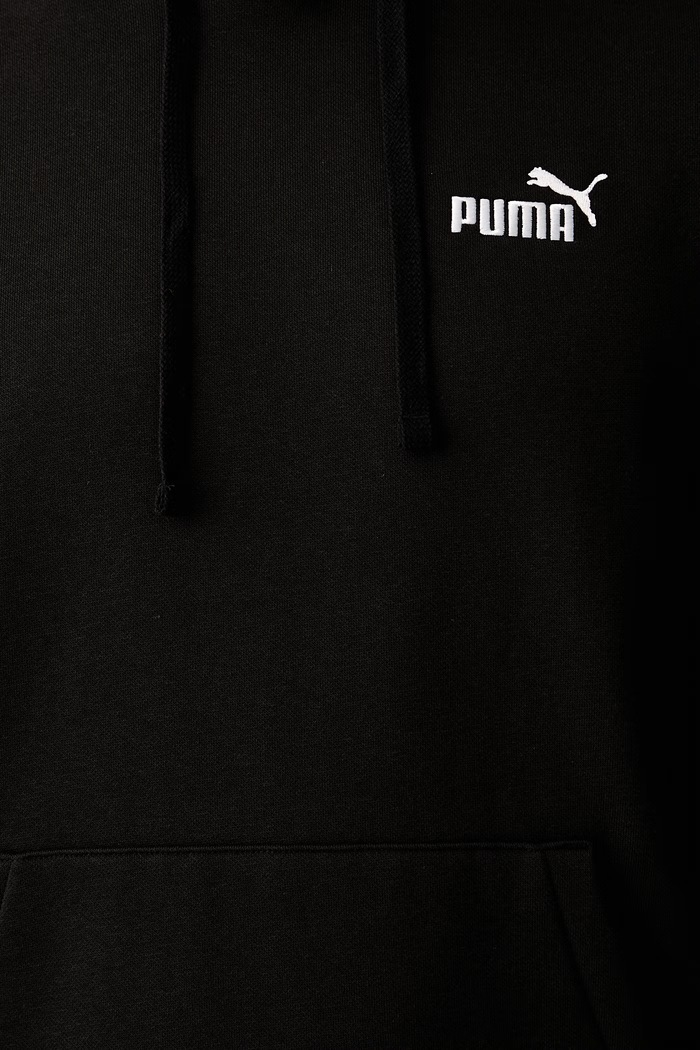 Puma bluza z kapturem męska z bawełną Essentials 682574 czarny