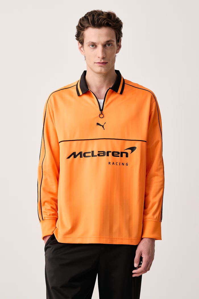 Puma Longsleeve męski McLaren pomarańczowy 637869
