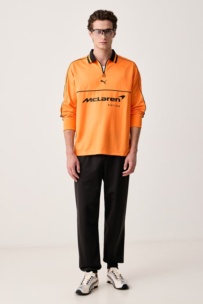 Puma Longsleeve męski McLaren 637869 pomarańczowy AW26