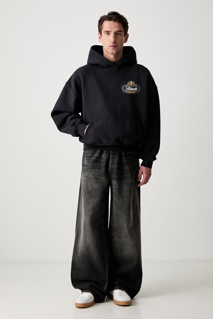 RHUDE bluza z kapturem bawełniana męska RHPF26HO02012