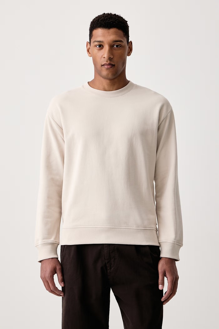 Marc O'Polo Bluza męska bawełniana beżowy 5000011822