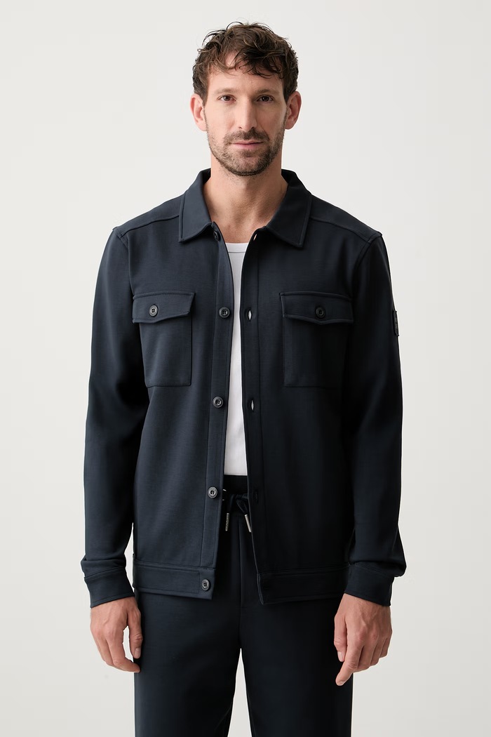 Joop! mikina na zips pánska s bavlnou tmavomodrá 30103336