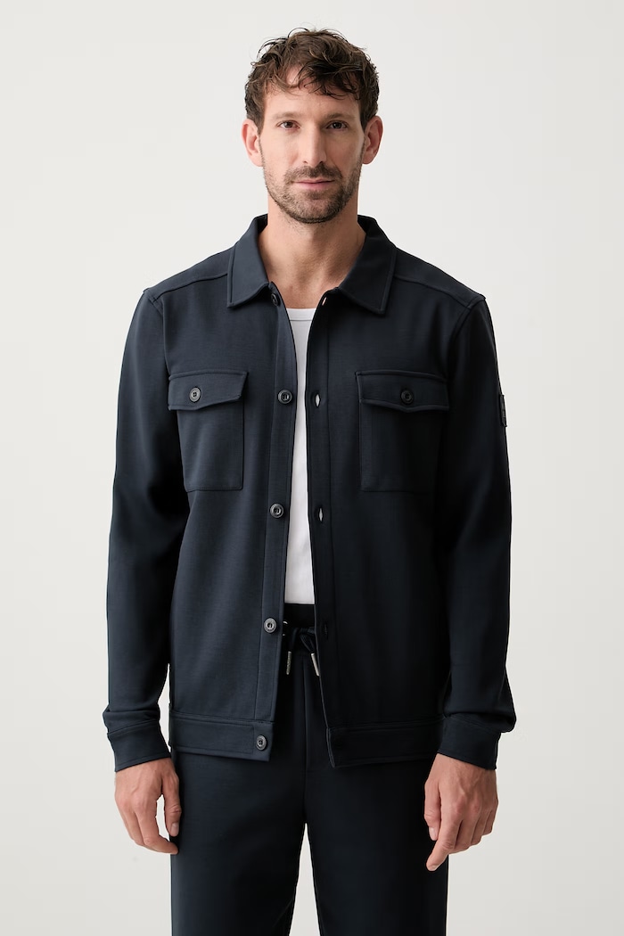 Joop! mikina na zips pánska s bavlnou tmavomodrá 30103336