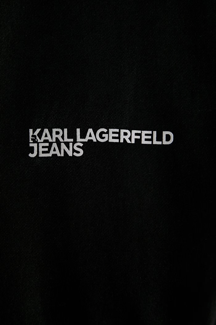 Karl Lagerfeld Jeans bluza z kapturem męska bawełniana B3M20006 czarny