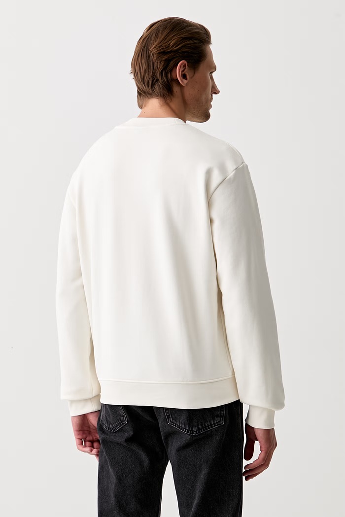 Odzież Karl Lagerfeld Jeans bluza męska z bawełną B3M20001 beżowy
