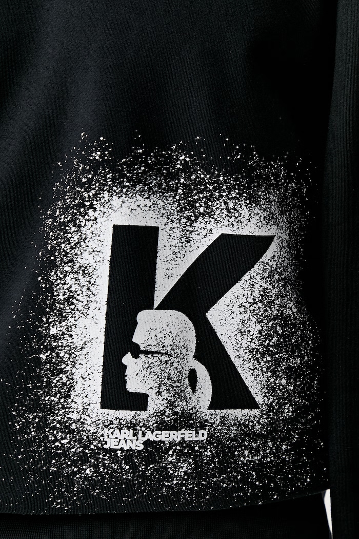 Karl Lagerfeld Jeans bluza męska z bawełną B3M20001 czarny