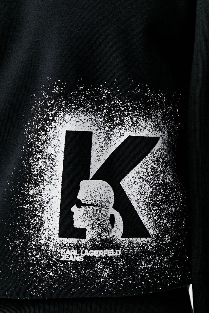 Karl Lagerfeld Jeans bluza męska z bawełną B3M20001 czarny