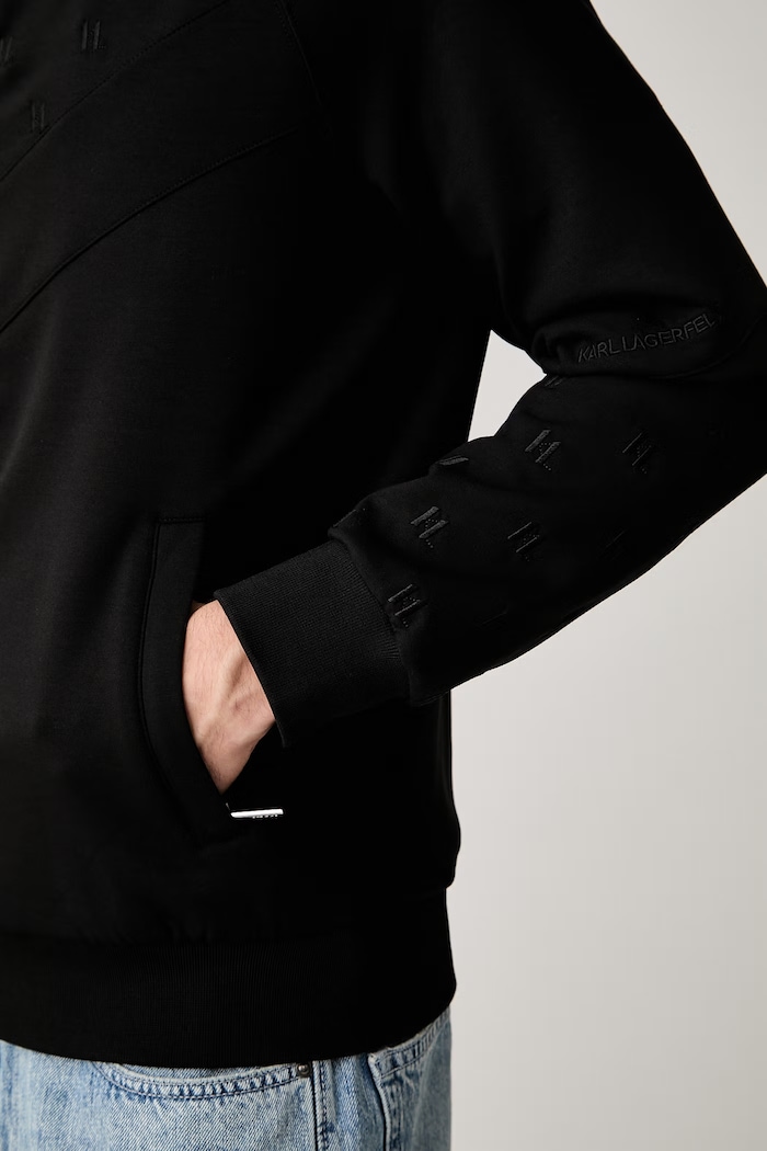 Karl Lagerfeld mikina na zips 563902.705014 čierna