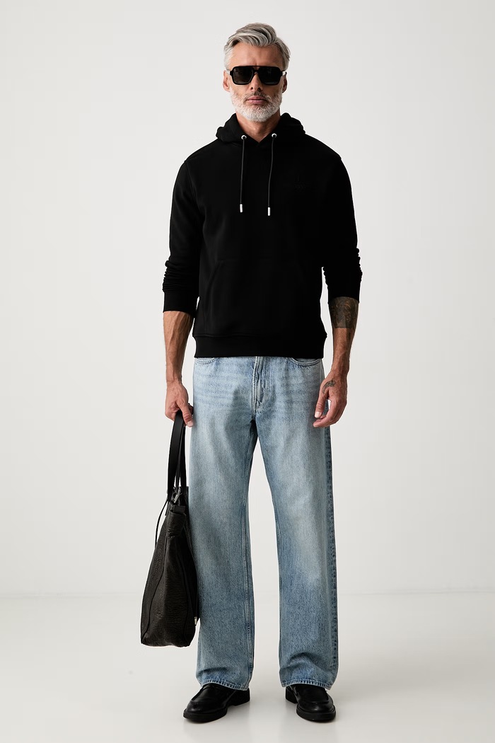 Karl Lagerfeld mikina s kapucňou pánska s bavlnou 563900.705018 čierna AW26