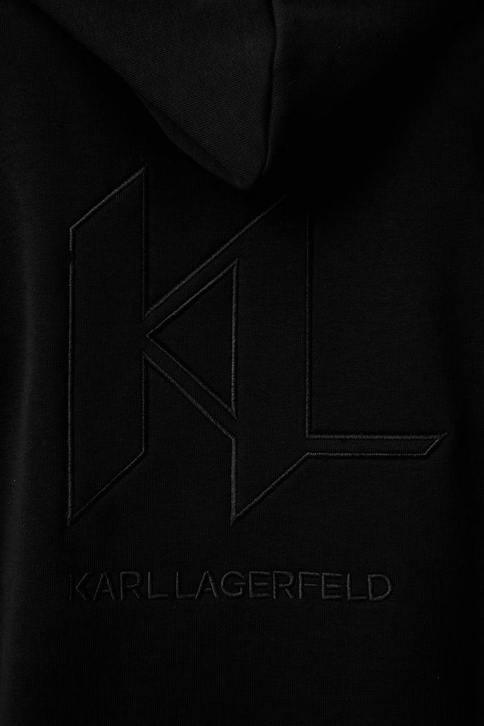 Karl Lagerfeld mikina s kapucňou pánska s bavlnou 563900.705018 čierna